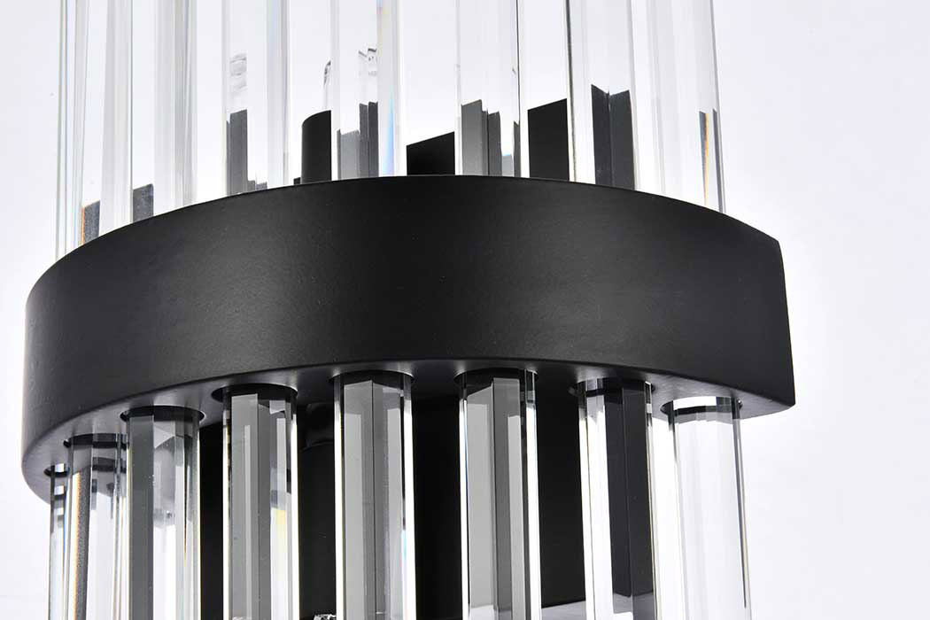 Elegant Wall Sconce - Black (3000W8BK)