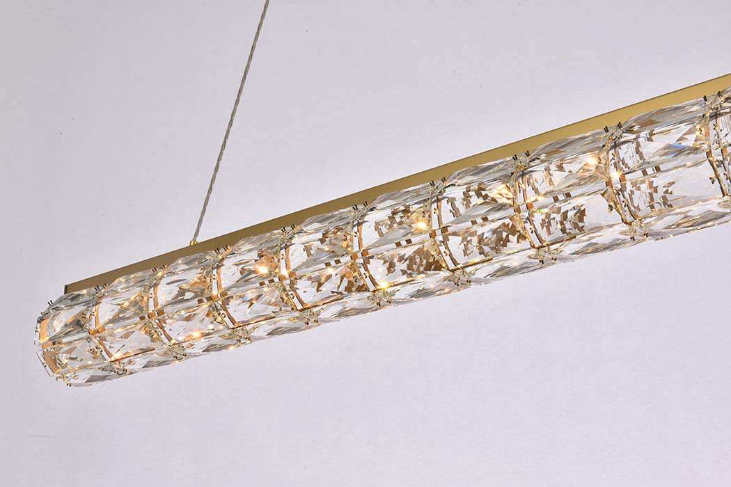 Elegant Valetta Led Chandelier - Gold, L 36" (3501D36G)