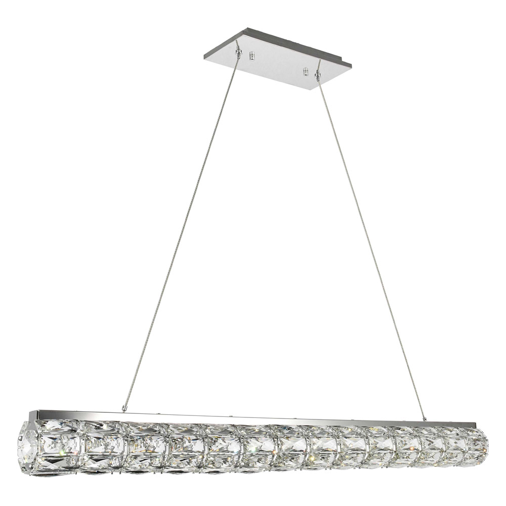 Elegant Valetta Led Chandelier - Chrome, L 42" (3501D42C)