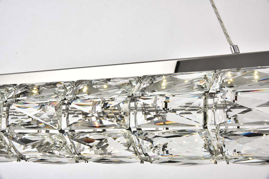 Elegant Valetta Led Chandelier - Chrome, L 48" (3501D48C)