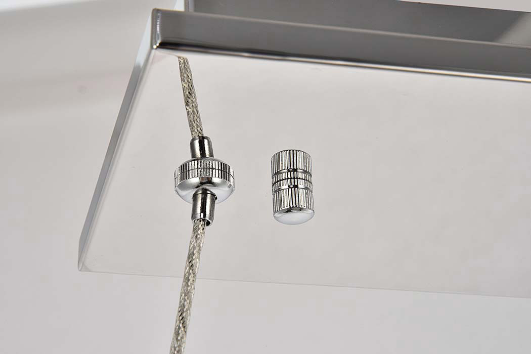 Elegant Monroe Led Chandelier - Chrome, L 31" (3502D31C)