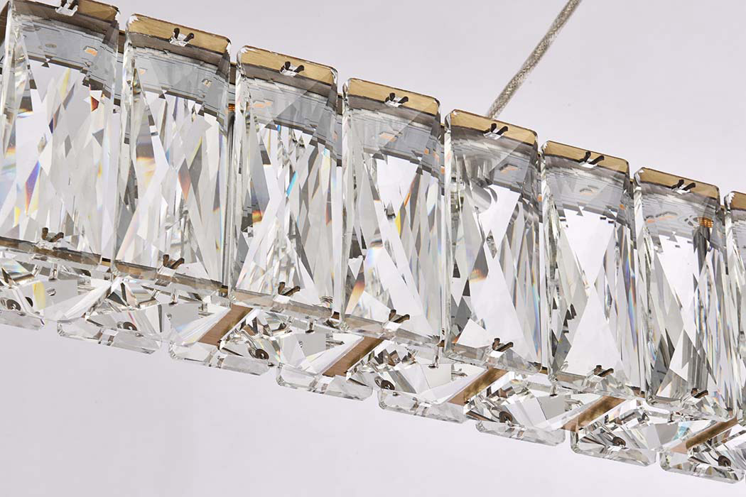 Elegant Monroe Led Chandelier - Gold, L 31" (3502D31G)