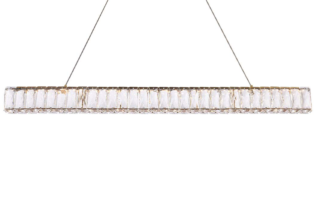 Elegant Monroe Led Chandelier - Gold, L 38" (3502D38G)