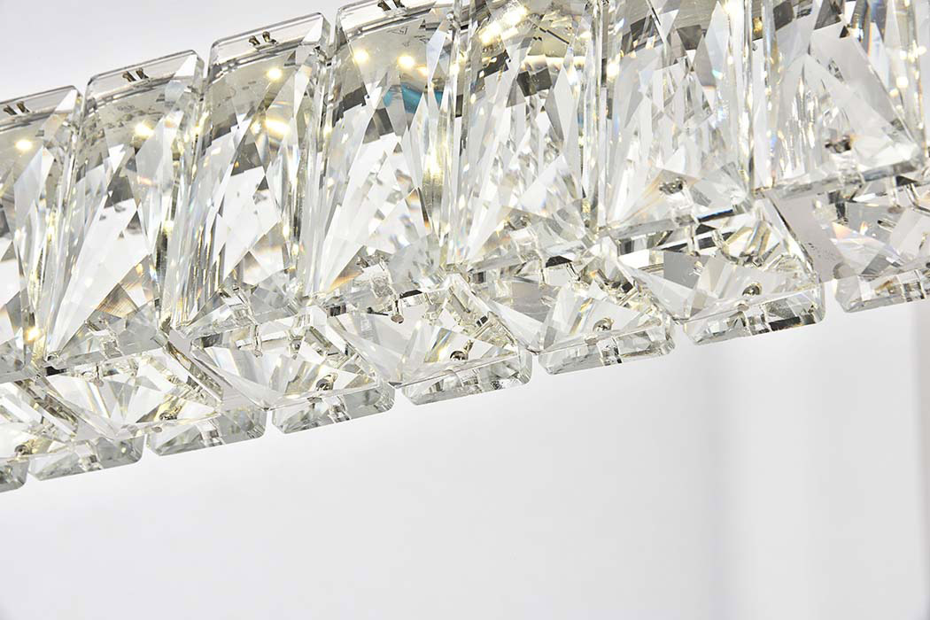 Elegant Monroe Led Chandelier - Chrome, L 47" (3502D47C)