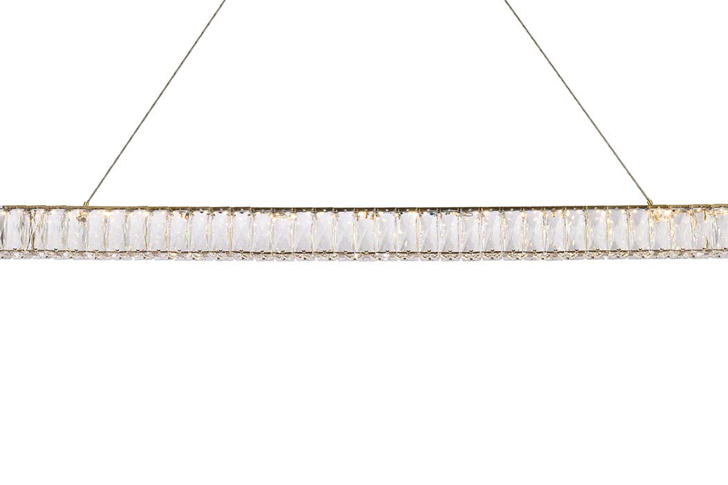 Elegant Monroe Led Chandelier - Gold, L 47" (3502D47G)