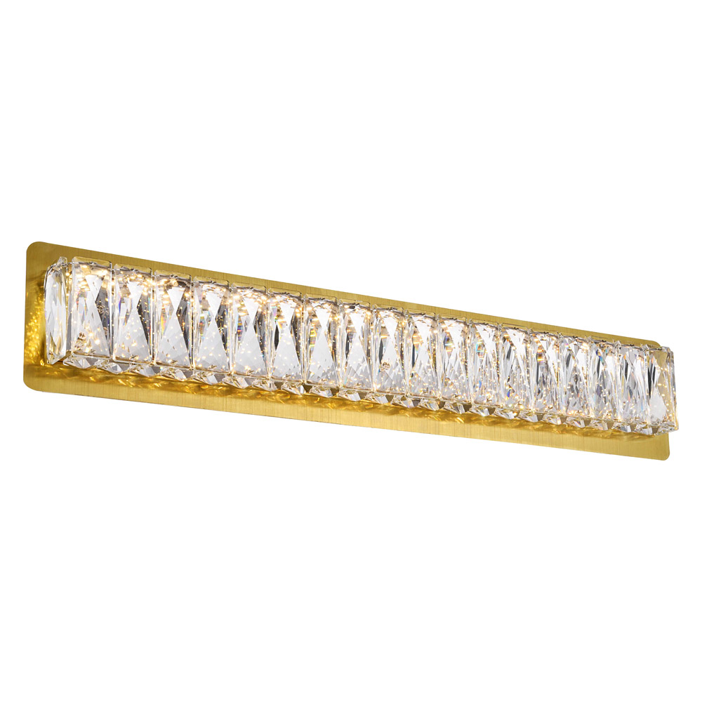 Elegant Monroe Integrated Led Chip Light Wall Sconce - Gold, L 24.4" (3502W24G)