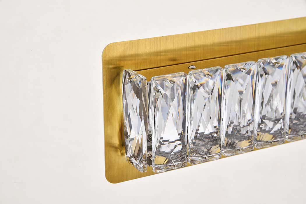 Elegant Monroe Integrated Led Chip Light Wall Sconce - Gold, L 24.4" (3502W24G)