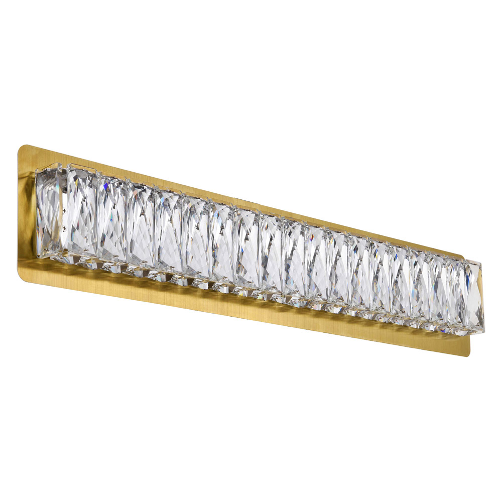 Elegant Monroe Integrated Led Chip Light Wall Sconce - Gold, L 24.4" (3502W24G)