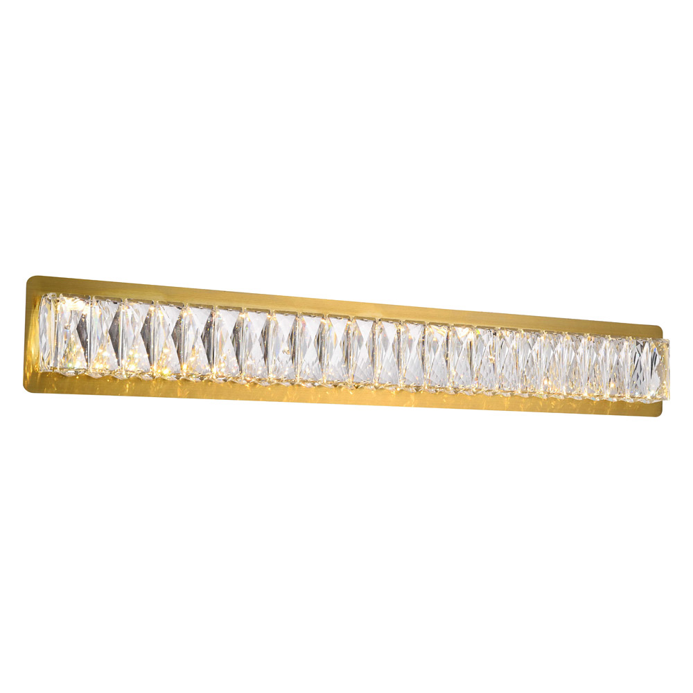 Elegant Monroe Integrated Led Chip Light Wall Sconce - Gold, L 32" (3502W32G)