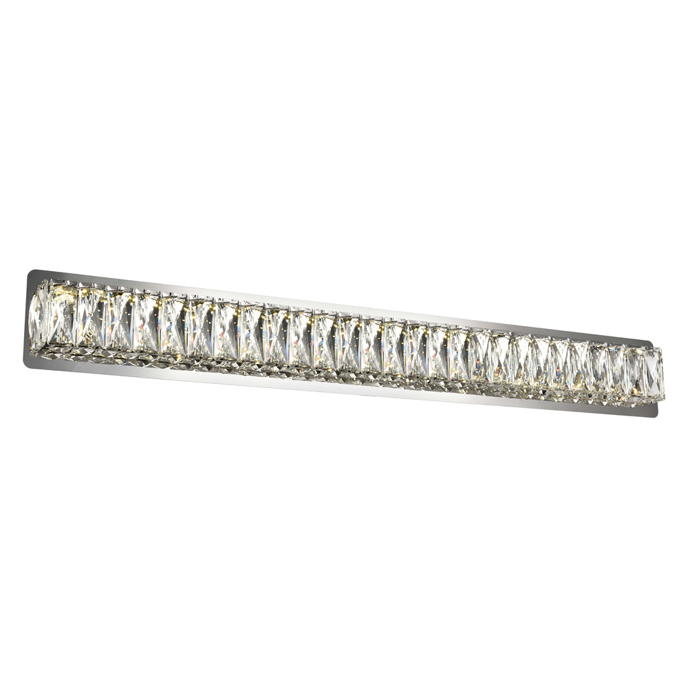 Elegant Monroe Integrated Led Chip Light Wall Sconce - Chrome, L 35.4" (3502W35C)