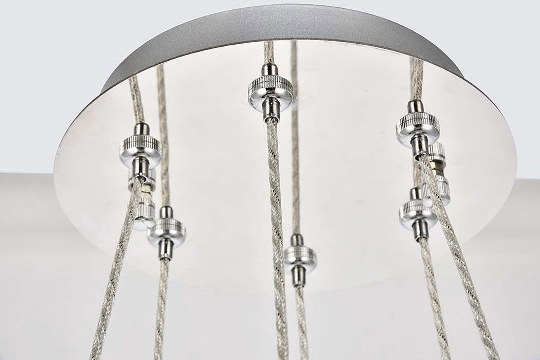 Elegant Monroe 5 Tier Led Chandelier - Chrome, L 17.7" (3503G18C)