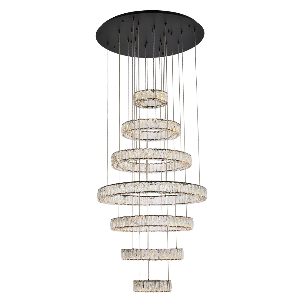 Elegant - Monroe 5 Tier Led Chandelier