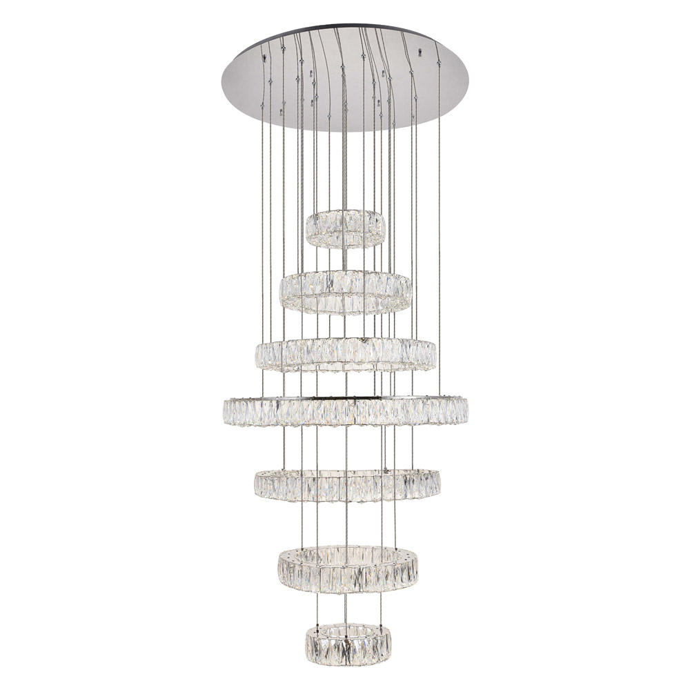 Elegant - Monroe 5 Tier Led Chandelier