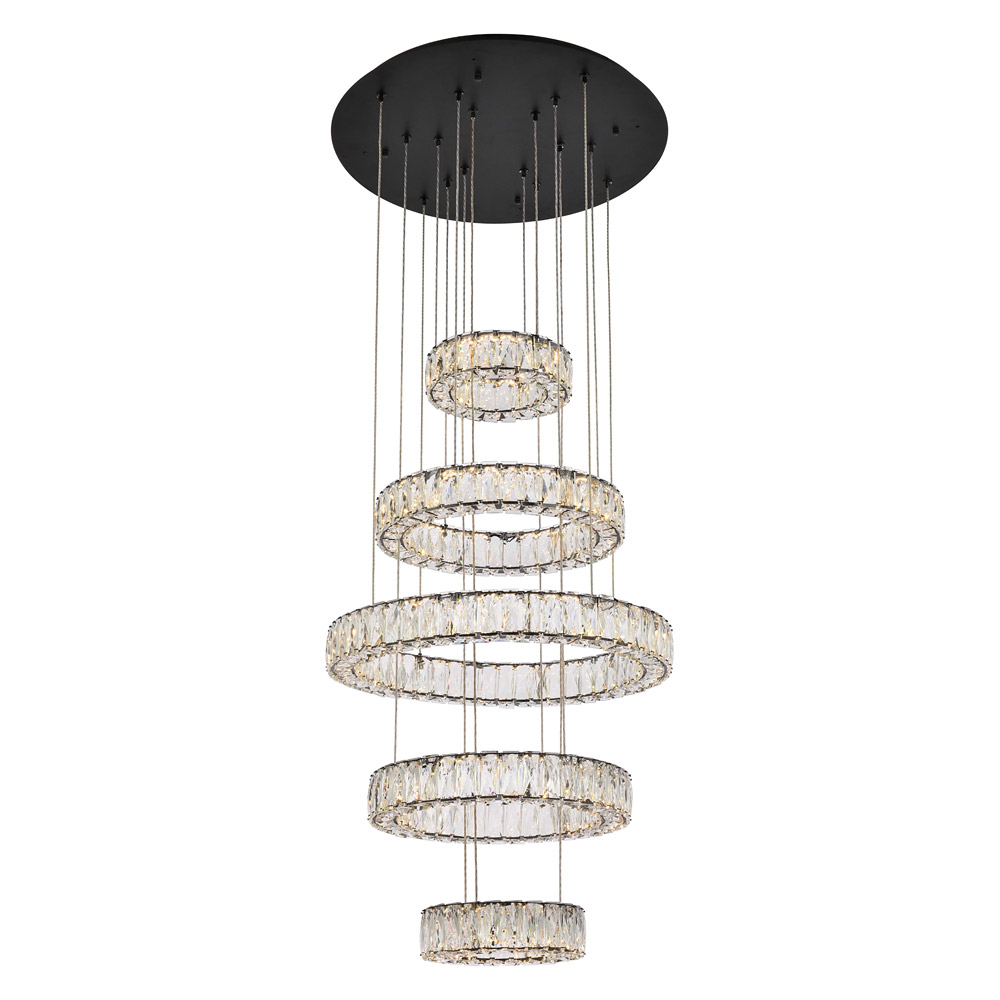 Elegant - Monroe 5 Tier Led Chandelier