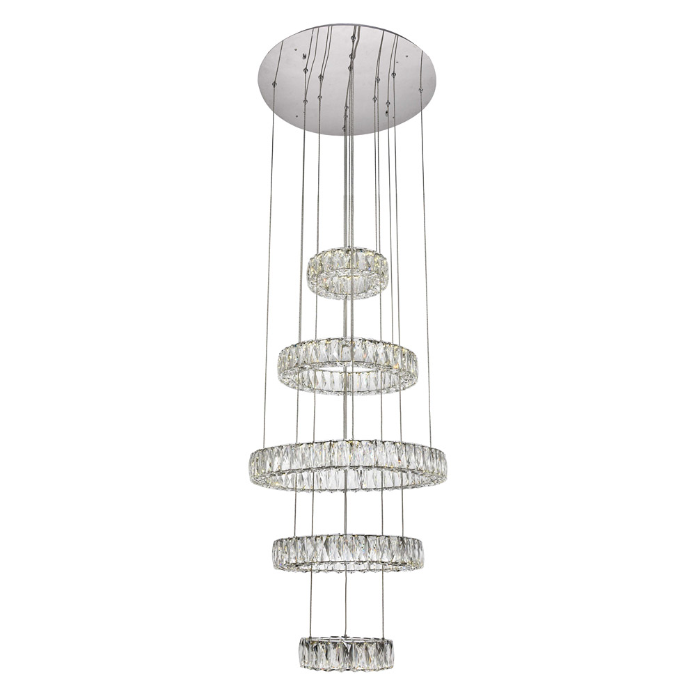 Elegant - Monroe 5 Tier Led Chandelier