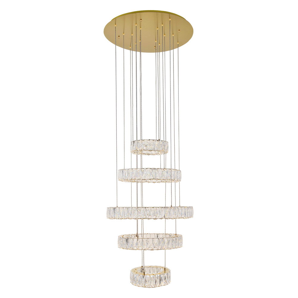 Elegant - Monroe 5 Tier Led Chandelier