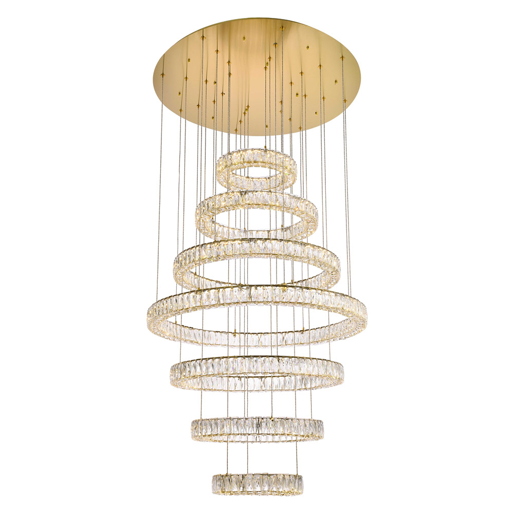 Elegant - Monroe 5 Tier Led Chandelier