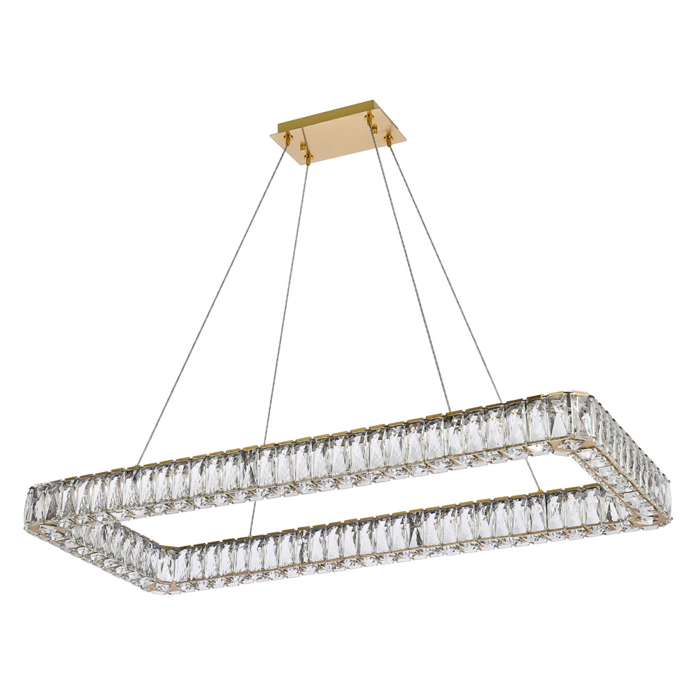 Elegant Pendant Light - Gold, L 42" (3504D42L1G)