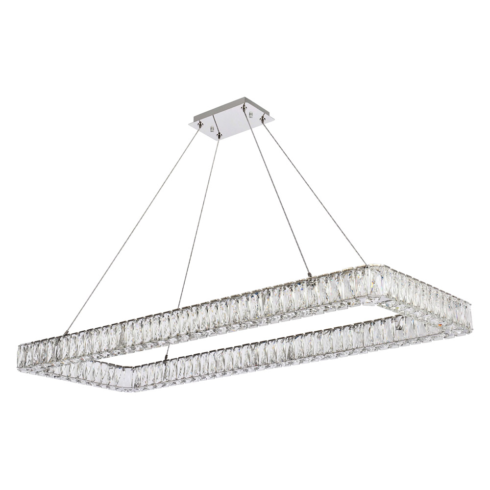 Elegant Pendant Light - Chrome, L 50" (3504D50L1C)