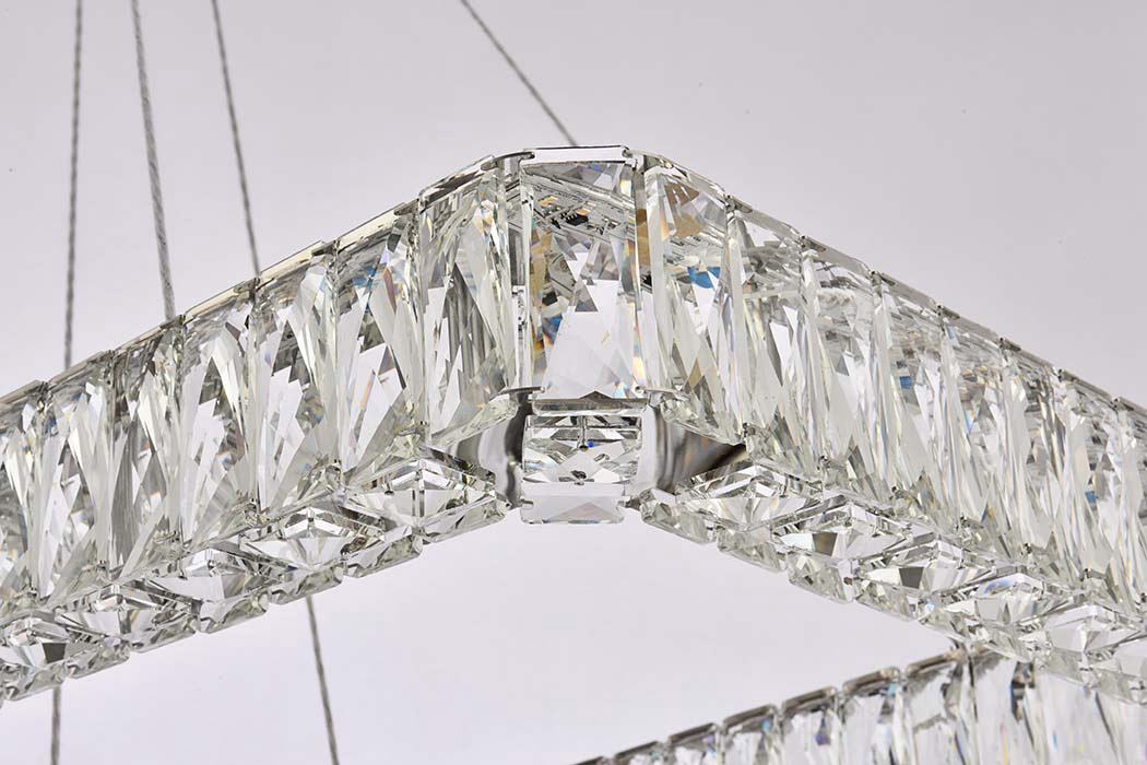 Elegant Pendant Light - Chrome, L 42", 2 Lights (3504G42L2C)