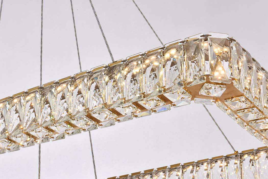 Elegant Pendant Light - Gold, L 42", 2 Lights (3504G42L2G)