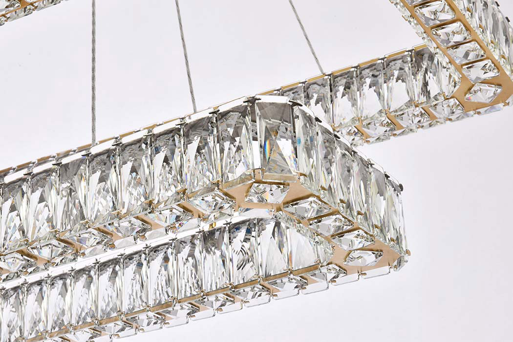 Elegant Pendant Light - Gold, L 42", 2 Lights (3504G42L2G)