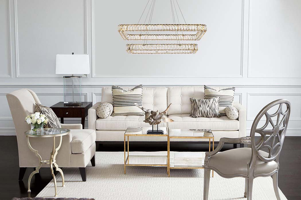 Elegant Pendant Light - Gold, L 42", 2 Lights (3504G42L2G)