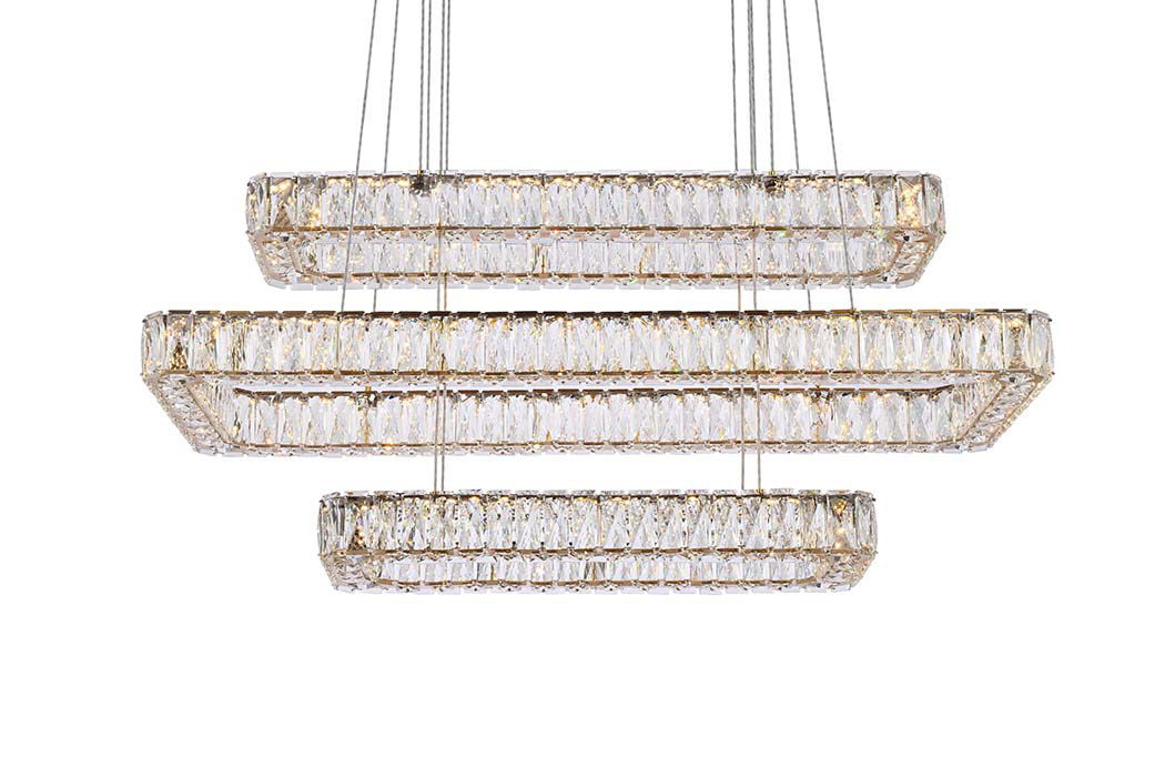 Elegant Pendant Light - Gold, L 42", 3 Lights (3504G42L3G)