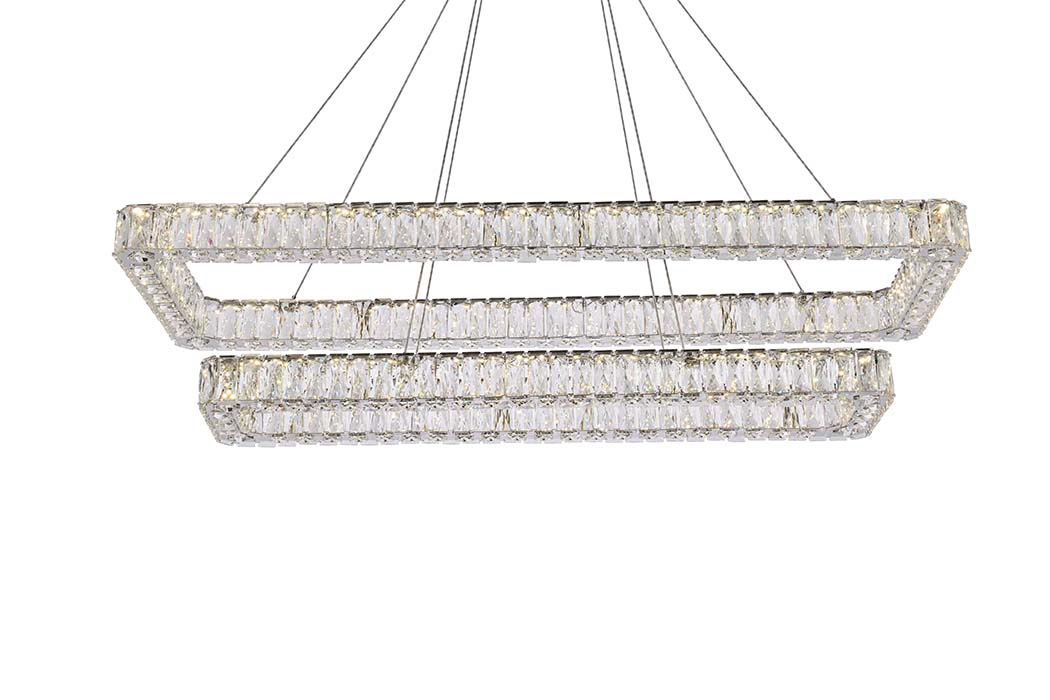 Elegant Pendant Light - Chrome, L 50", 2 Lights (3504G50L2C)