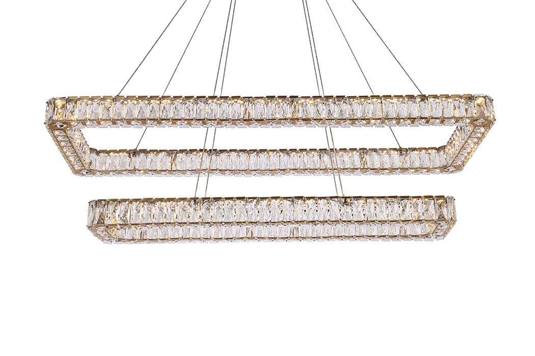 Elegant Pendant Light - Gold, L 50", 2 Lights (3504G50L2G)