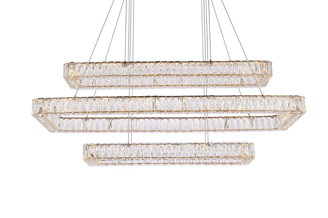 Elegant Pendant Light - Gold, L 50", 3 Lights (3504G50L3G)