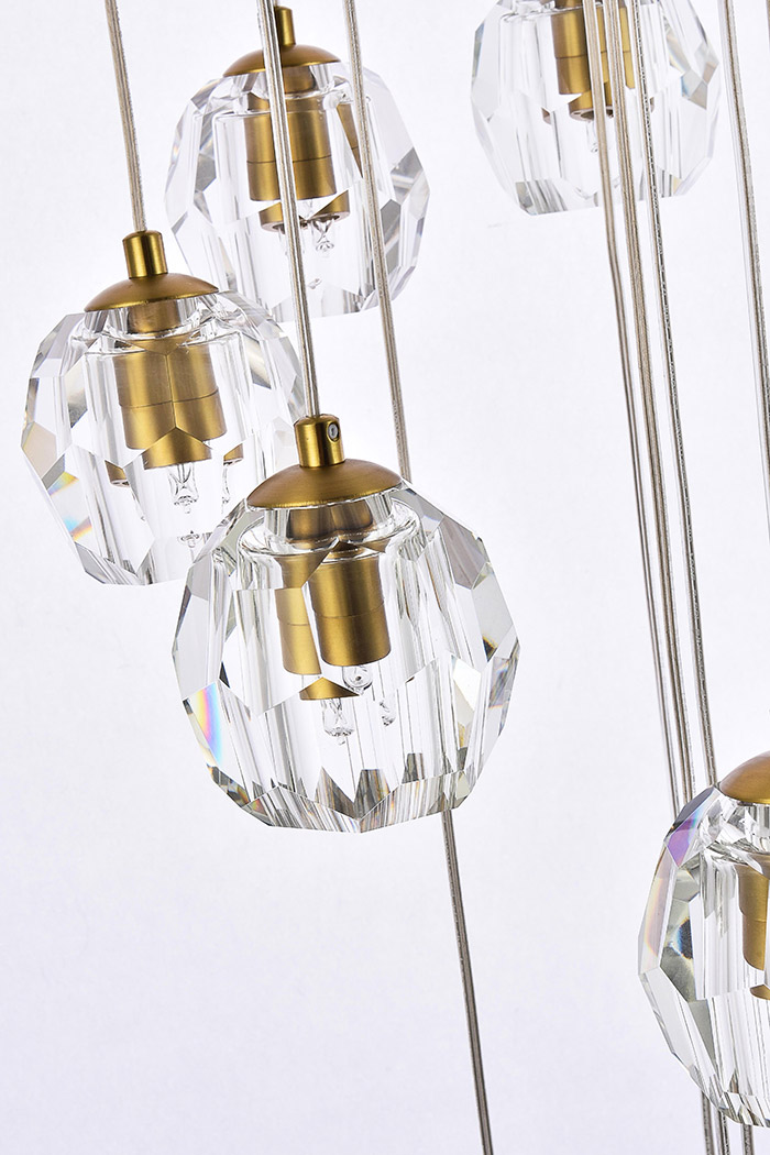 Elegant Eren 1 Light Pendant - Gold, L 20" (3505D20G)