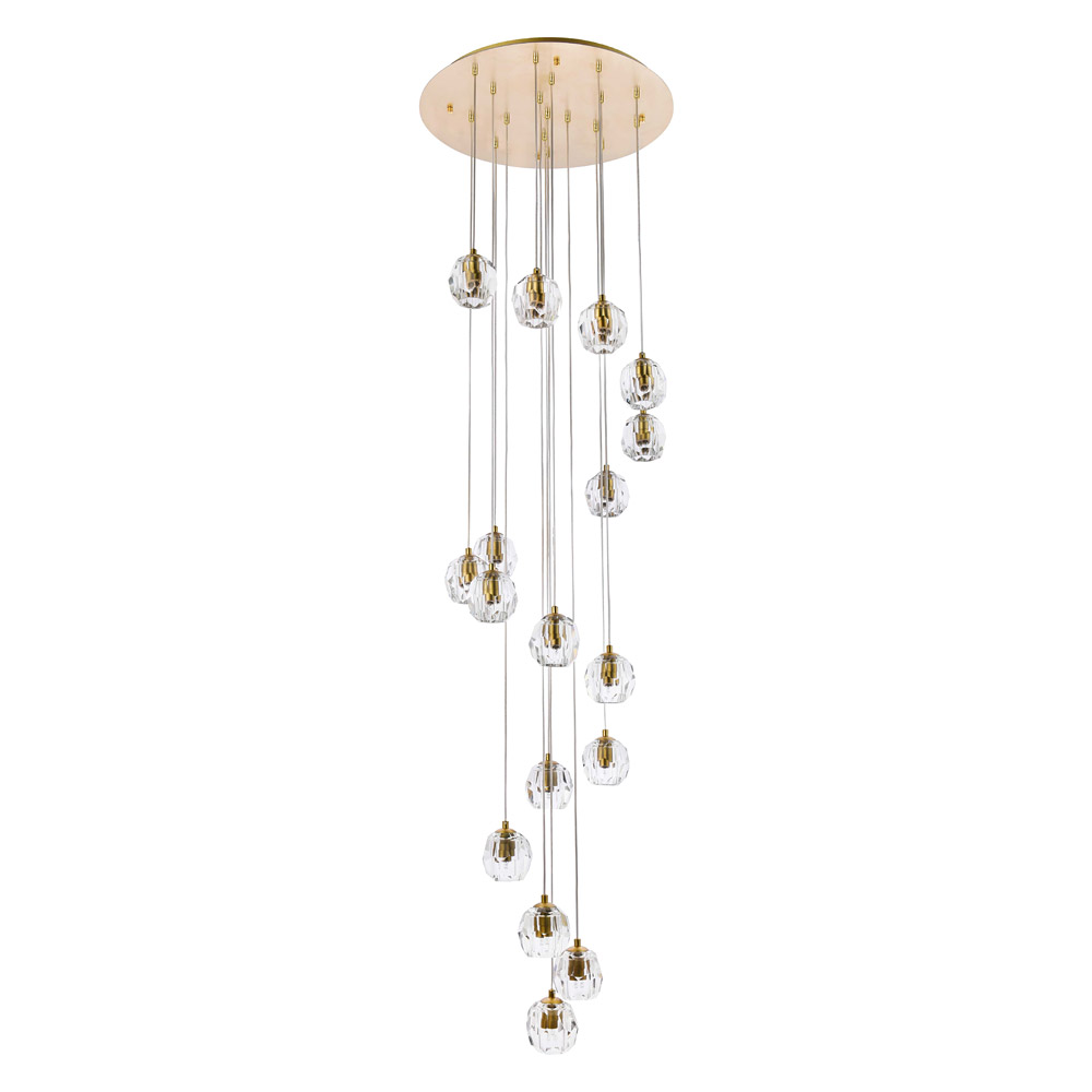 Elegant Eren 1 Light Pendant - Gold, L 20" (3505D20G)