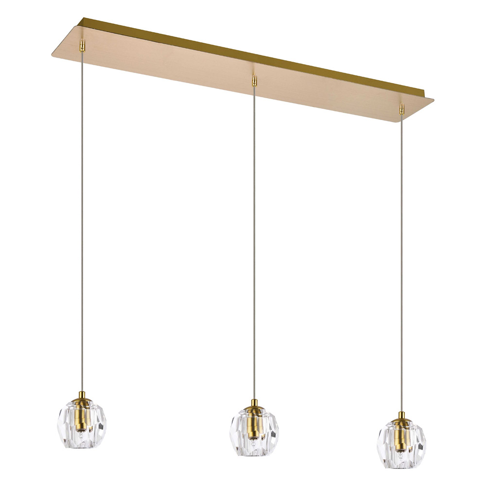 Elegant Eren 1 Light Pendant - Gold, L 28" (3505D28G)