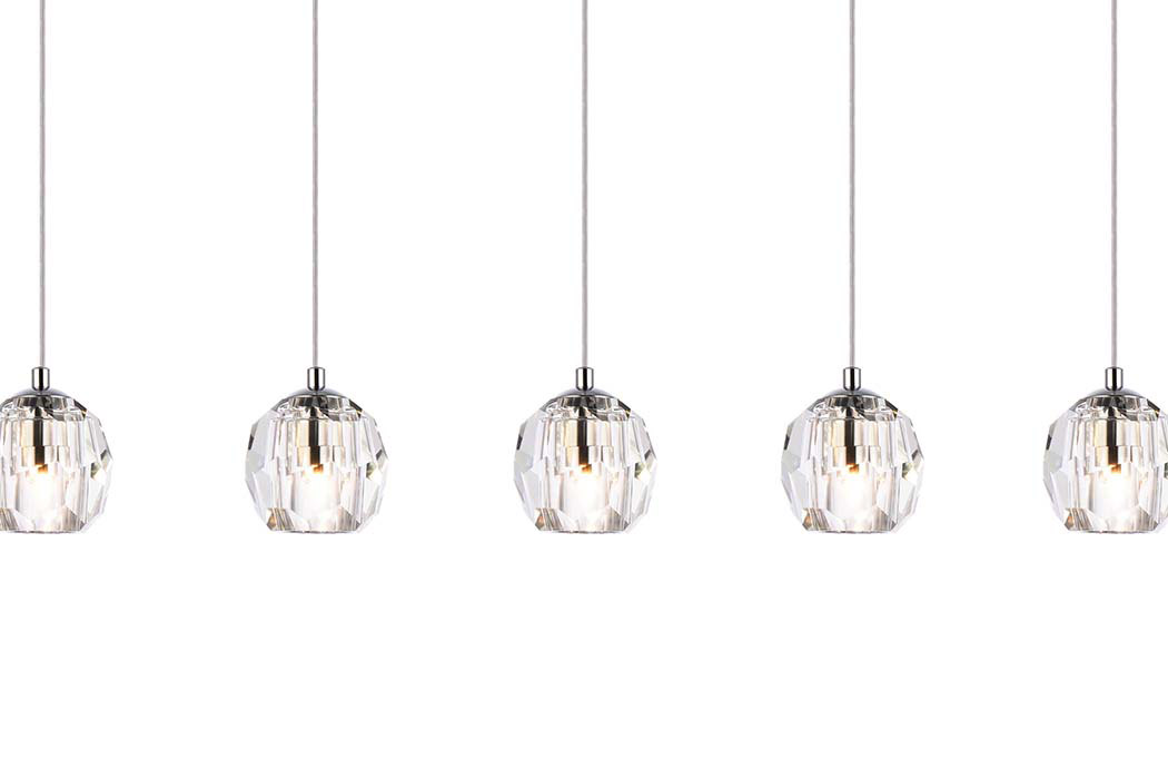 Elegant Eren 1 Light Pendant - Chrome, L 32" (3505D32C)