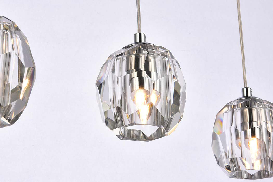 Elegant Eren 1 Light Pendant - Chrome, L 32" (3505D32C)