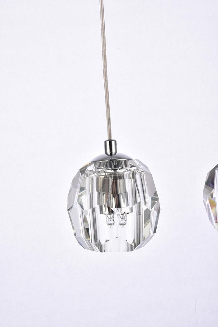 Elegant Eren 1 Light Pendant - Chrome, L 32" (3505D32C)