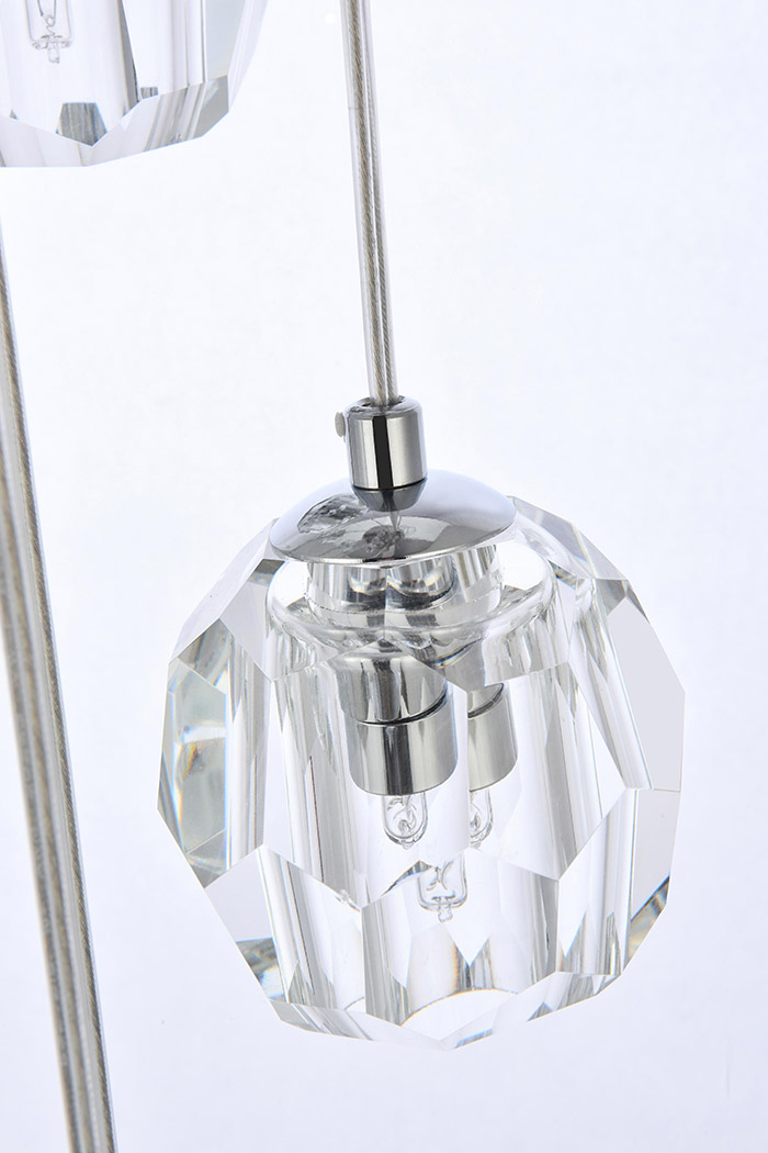 Elegant Eren 24 Lights Pendant - Chrome, L 11" (3505G11C)