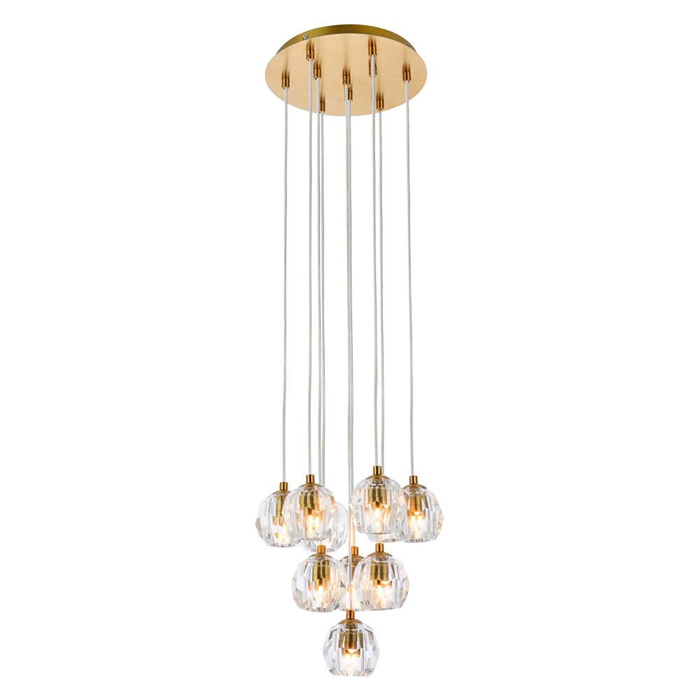 Elegant Eren 24 Lights Pendant - Gold, L 11" (3505G11G)