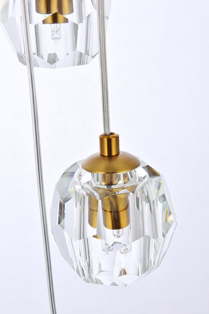 Elegant Eren 24 Lights Pendant - Gold, L 15" (3505G15G)