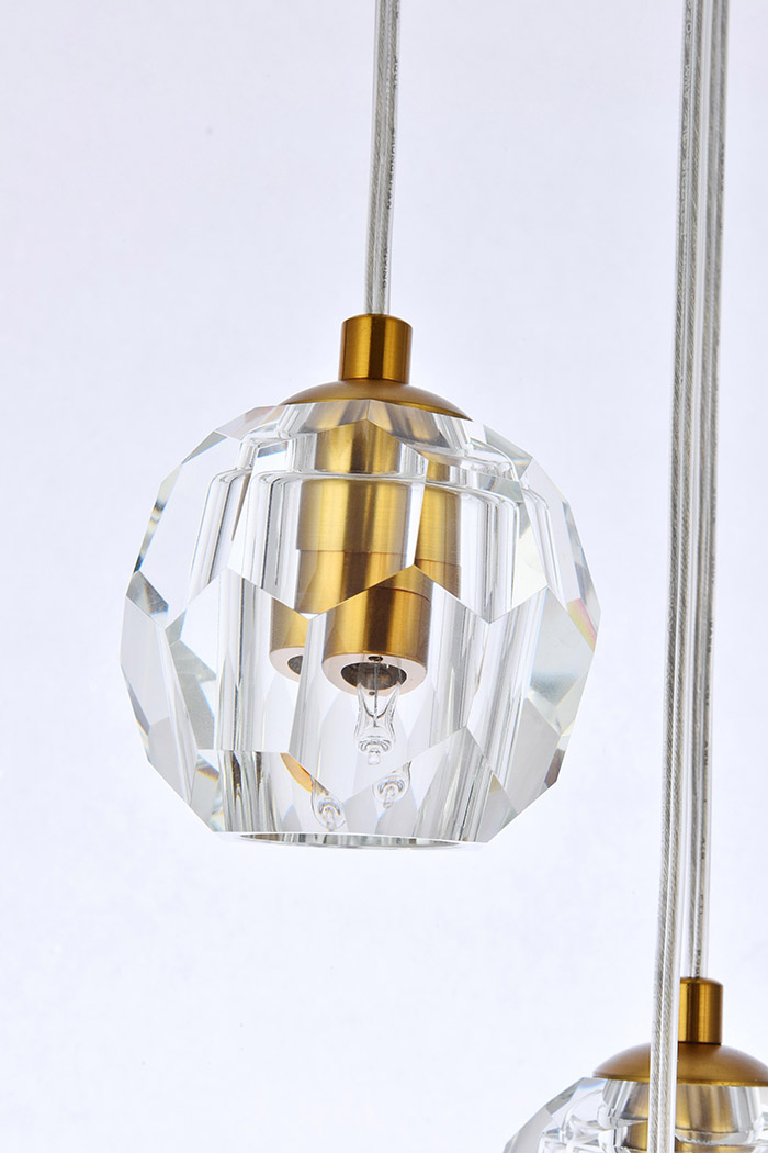 Elegant Eren 24 Lights Pendant - Gold, L 15" (3505G15G)