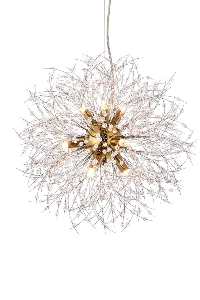 Elegant Pendant Light - Gold, L 18" (3507D18G)