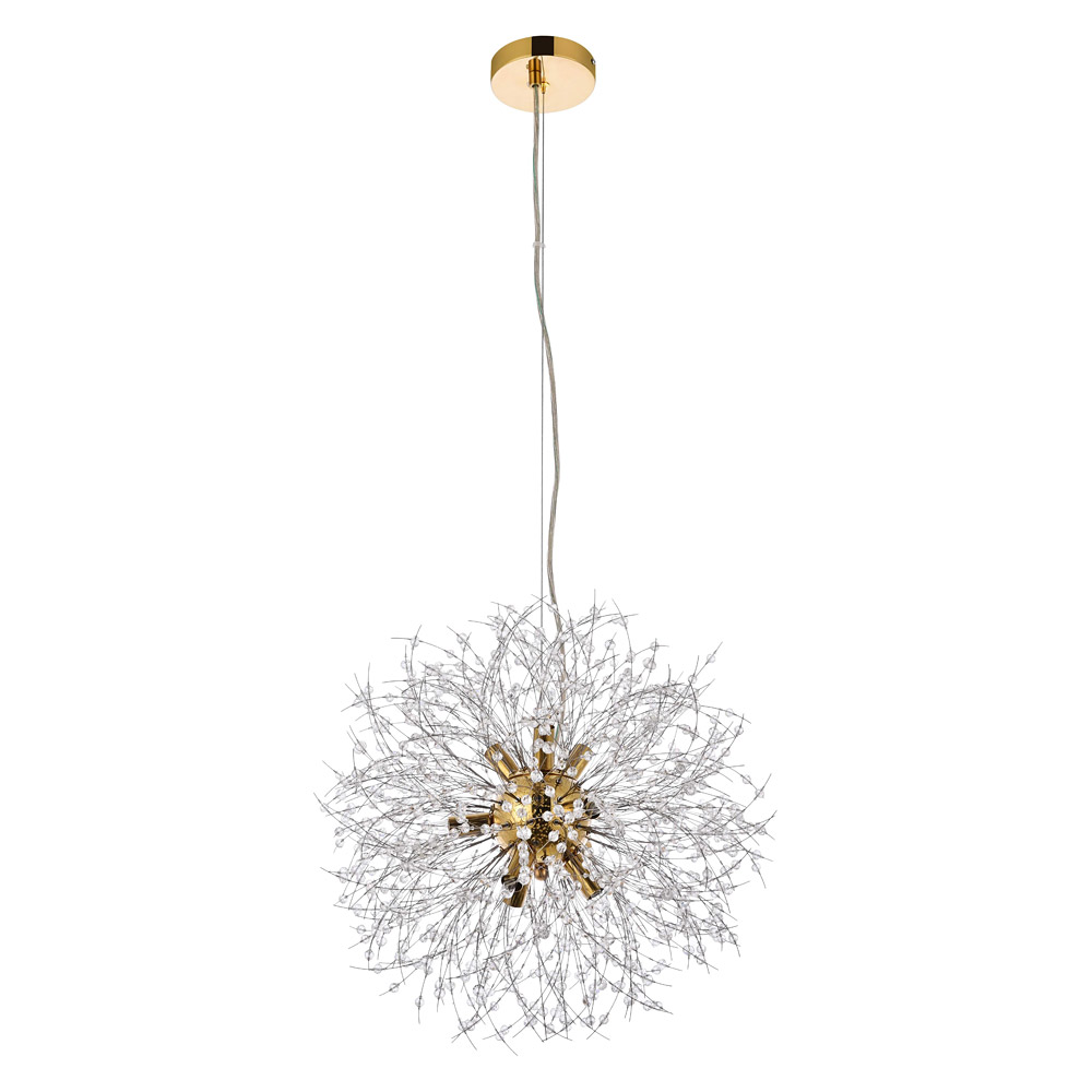 Elegant Pendant Light - Gold, L 18" (3507D18G)