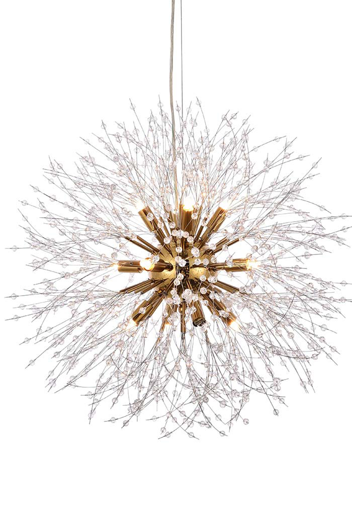 Elegant Pendant Light - Gold, L 24" (3507D24G)