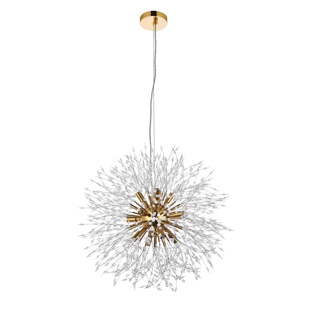 Elegant Pendant Light - Gold, L 24" (3507D24G)