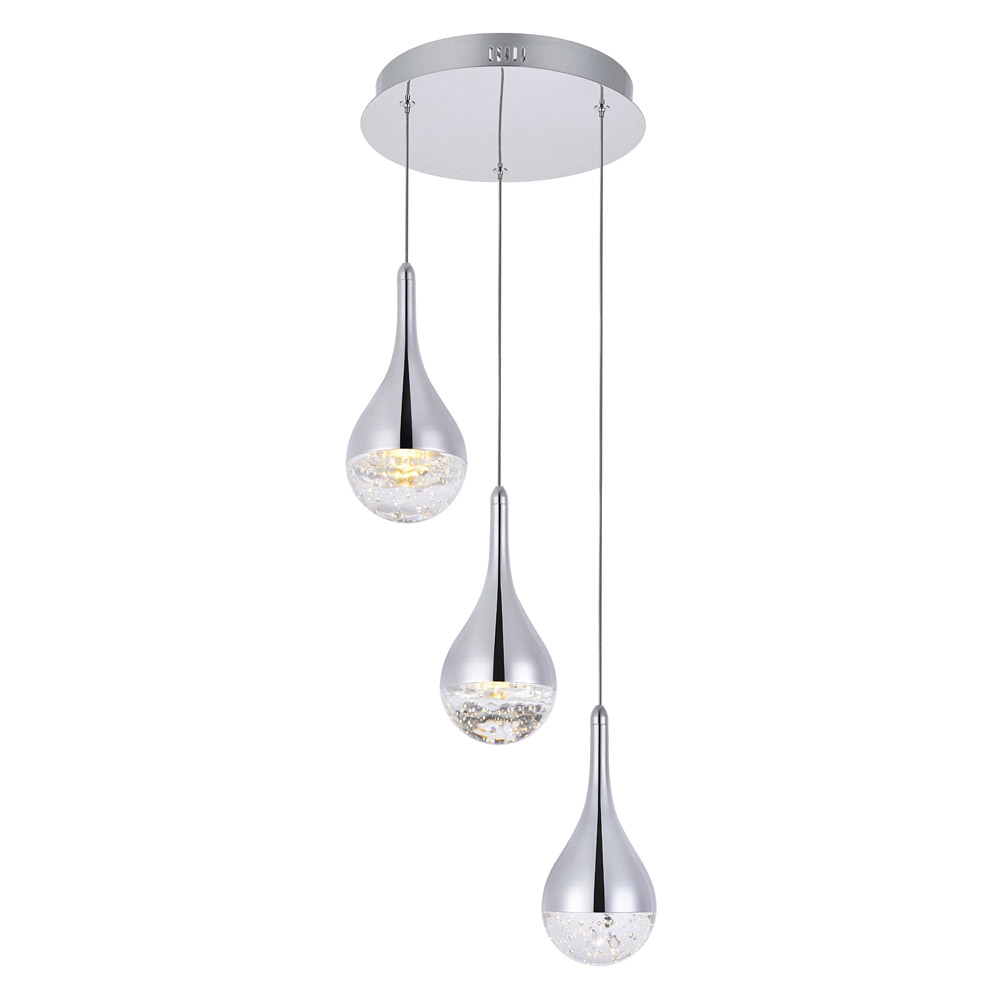 Elegant - Amherst 3-Light Led Chandelier