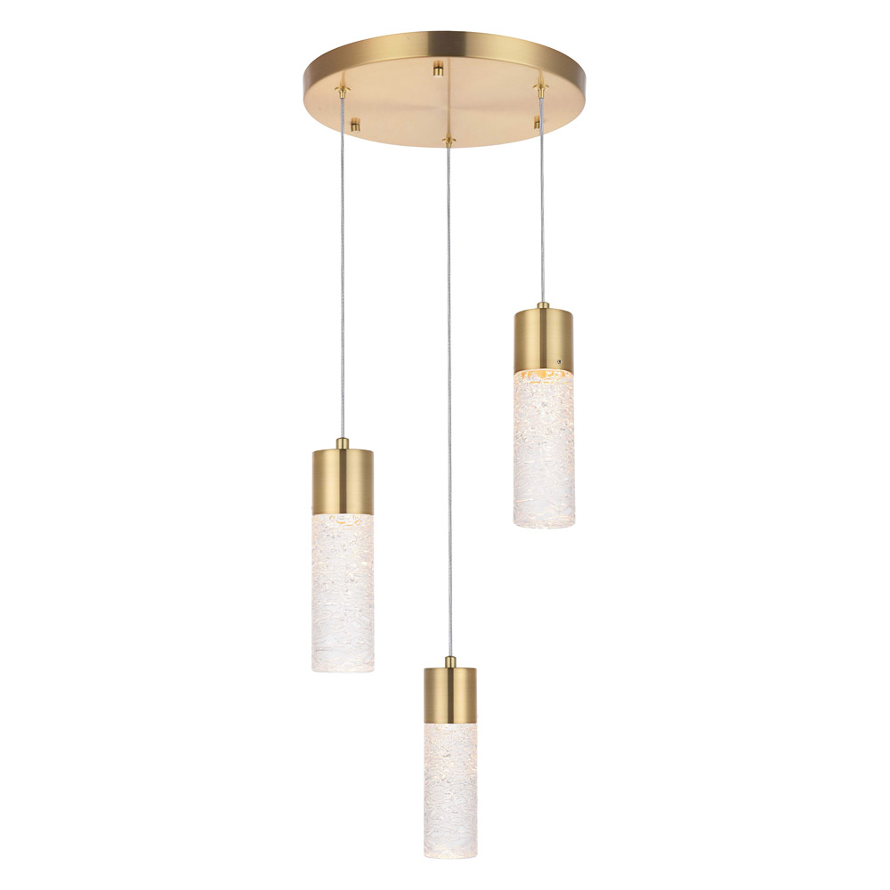 Elegant Pendant Light - Gold, L 12" (5200D12G)