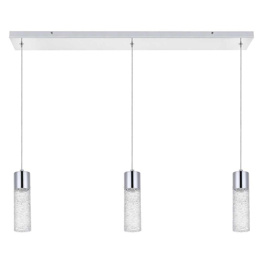 Elegant Pendant Light - Chrome, L 36" (5200D36C)