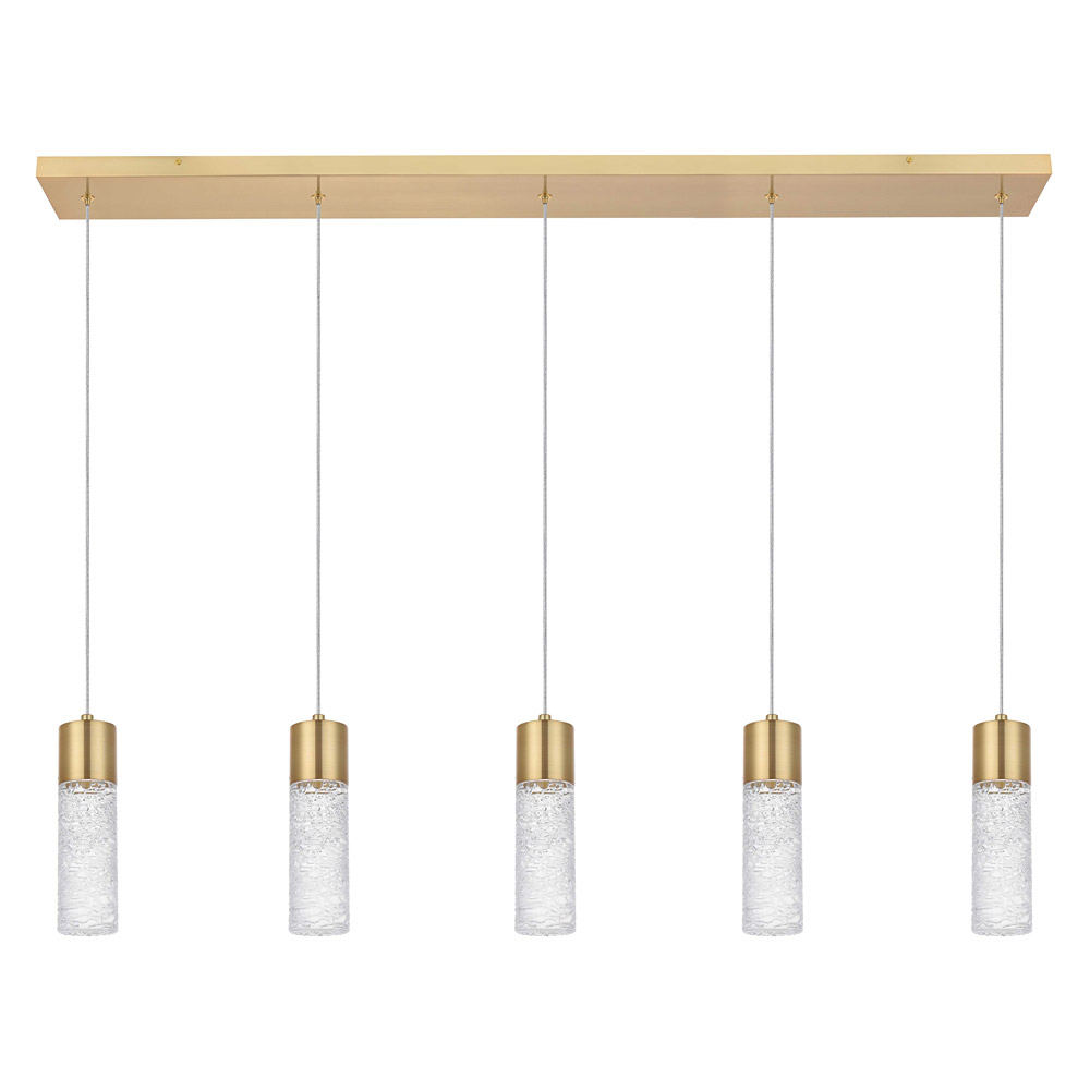 Elegant Pendant Light - Gold, L 42" (5200D42G)