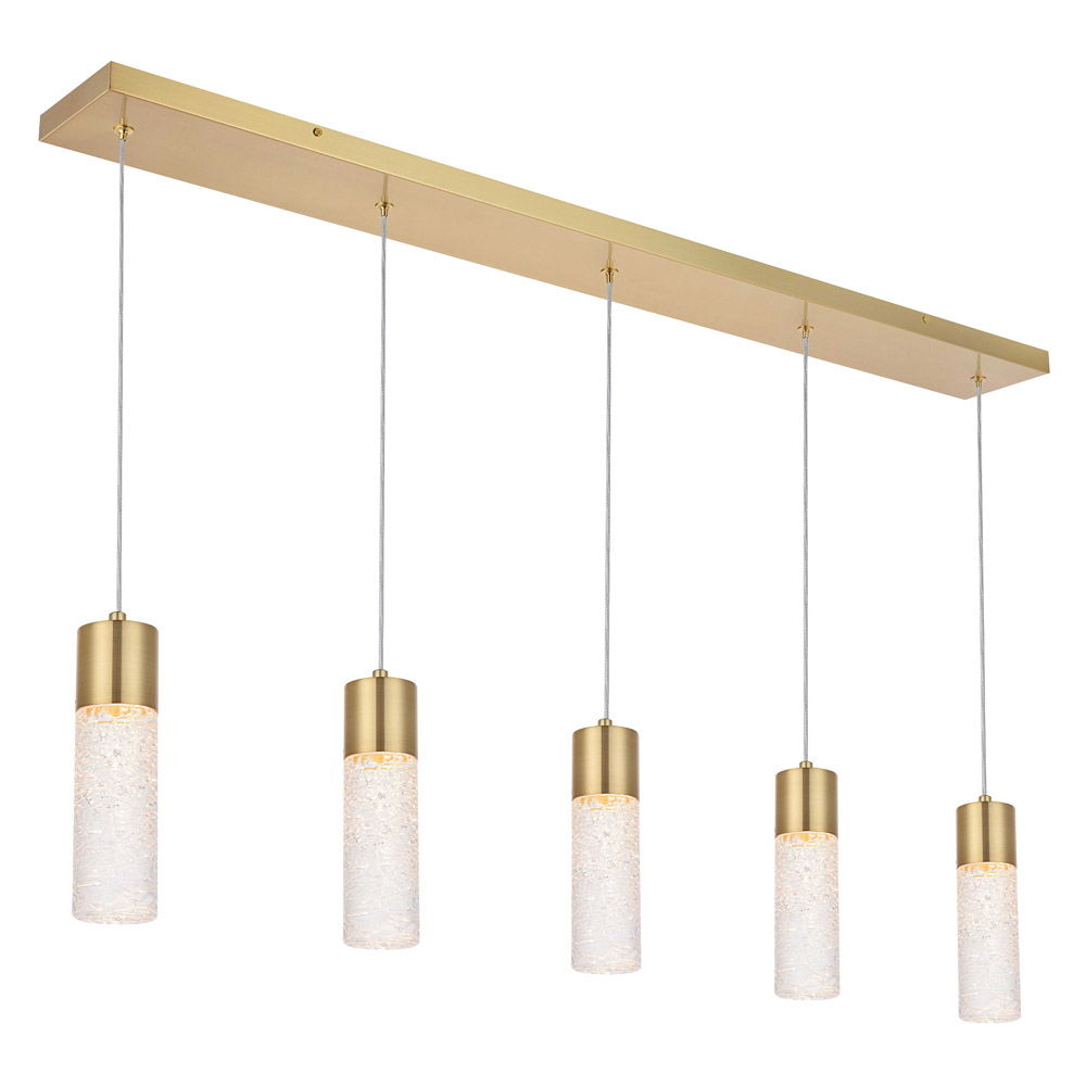 Elegant Pendant Light - Gold, L 42" (5200D42G)